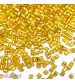 Beads 2mm - Glass Hexagonal - Golden